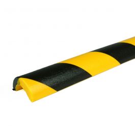 PRS-Schutzprofil für Rohre, Modell 5 - schwarz-gelb - 1 Meter