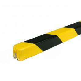 PRS-Schutzprofil für Kanten, Modell 9 - schwarz-gelb - 1 Meter