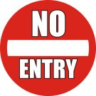 Anti-Rutsch Bodenpiktogramm: "No Entry"