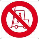 Bodenpiktogramm für "Für Flurförderzeuge verboten"