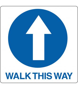 Bodenpiktogramm für "Walk This Way"
